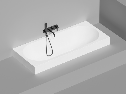 Ванна из искусственного камня Salini ORNELLA 103523M 170х75 встраиваемая прямоугольная с ножками - фото 4